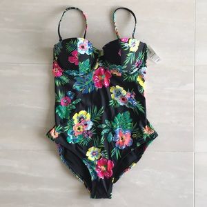Old Navy.  Floral/multicolor bathing suit. NWT.